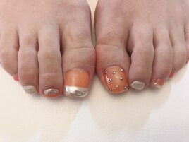 シースルー×ミラーnail