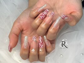 スカルプ　ツイードネイル