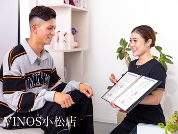 ビノス 小松店(VINOS)の写真/【メンズ脱毛はVINOSにお任せ！】施術も効果もスピーディ☆新規限定価格!全身脱毛＋ヒゲ（VIO無）1回¥3,480