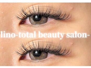 リノ トータルビューティサロン(lino total beauty salon)の写真/【驚きの軽さ！】まるでつけていないかのような軽さのフラットラッシュとこだわりのグルー使用で持続力◎