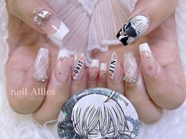 痛ネイル フレンチ