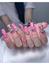 ホランイネイル(HORANGI NAIL)/フリーアートM＋長さ出しアプレ