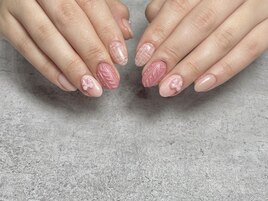 ツイード甘可愛ネイル☆