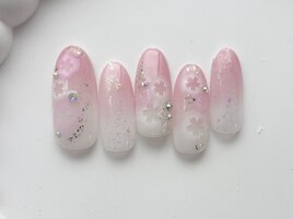 桜チークネイル/8000円