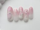 桜チークネイル/8000円