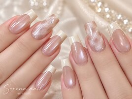 自爪チェックネイル