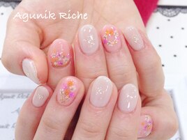 【押し花ネイル】