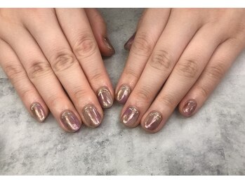 ケーエヌ(KN)/くすみ×艶パープルネイル