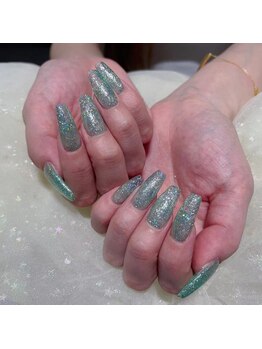 クイーンズビューティーサロン 歌舞伎町店(Queen's beauty salon)/チップ長さ出し10本+ワンカラー