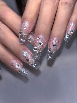 ホランイネイル(HORANGI NAIL)/フリーアートM+長さ出しアプレ