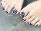 フットネイル☆ネイビー