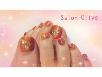 サロン オリーブ(Salon Olive)の写真/フットの季節到来！！アートをしなくてもカラーを塗るだけでテンション上がります！！