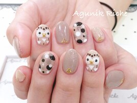 【ふくろうネイル】