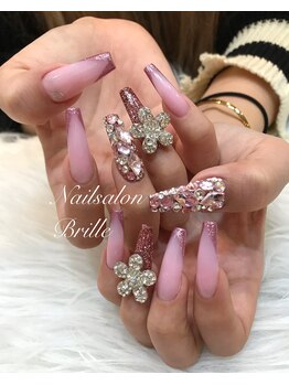 エスフィーネイルサロン ブリーユ(Esfy nailsalon Brille)/vフレンチ　ロングスカルプ