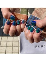 Mネイルアンドカフェ シェレステ/氷ネイル