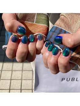 Mネイルアンドカフェ シェレステ/氷ネイル