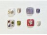 【フット】フットバス付ワンカラー＋親指アート8900円→7200円＋taxオフ込