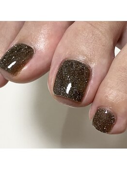 デイネイルズ(Day Nails)/【フット】大人フラッシュネイル