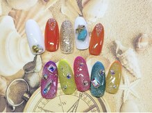 アン ジョーヌドラゴ/【自爪ネイル】夏ネイル