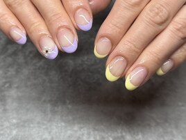春のフレンチネイル