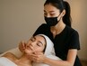 【フット＆ヘッド付き】ストレスケアフェイシャル｜60分｜癒しと美肌集中ケア