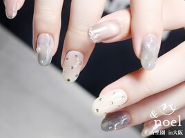 ニュアンスブルーネイル ドット