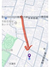 ネイルアトリエ ナナ(Nana)/豊橋市福祉センターからの道