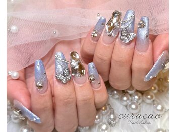 ネイルサロン キュラソー(Curacao)の写真/年中人気★【フリーアートシンプル90分￥8800/ゴージャス135分￥12500】デザインのボリュームで選べる価格♪