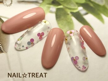 ネイルトリート 茨木駅前店(NAIL TREAT)/お花ネイル♪