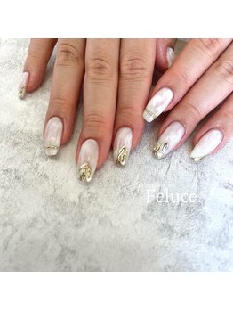 ホワイト×ゴールド