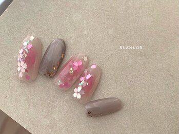 ブランロール 中目黒店(Blanl'or)/桜ホログラムネイル