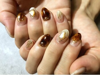 べっ甲ニュアンスネイル