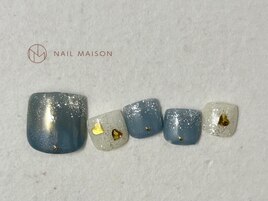 ブルーラメホワイトハート