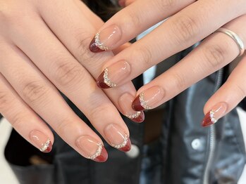 アイネイルズ 横浜EAST店(I-nails)/ボルドーフレンチネイル