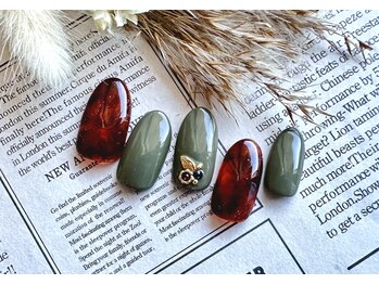 ジーシーネイル(G C nail)/秋のベッコウ