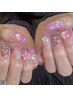 オフ込み☆120分アート・パーツ付け放題ネイル☆持ち込みOK¥9000
