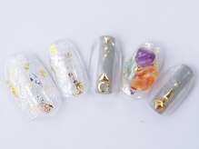 ネイルサロン ドレリッチ 大宮店(drerich)/ホイル天然石パーツ