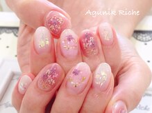 アグニークリッシェ(Agunik Riche)/【押し花ネイル】