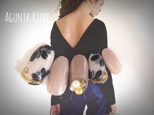 アグニークリッシェ(Agunik Riche)/【花柄ネイル】