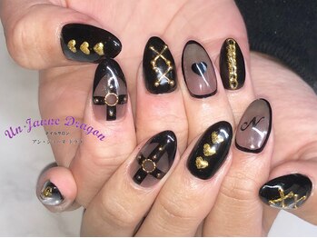アン ジョーヌドラゴ/【自爪ネイル】ブラックネイル