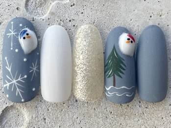 雪解けスノーマンアート ¥12000