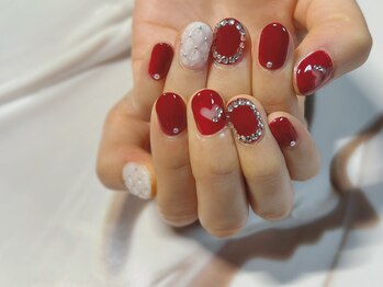 スタジオパルテ ネイルアイラッシュ(studio PARTE)/バレンタインネイル