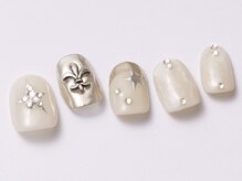 アイ ネイルズ 天神店(I nails)/韓国ホワイトニュアンス　￥