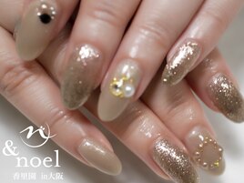 パールグレー フラッシュネイル