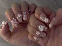 リグナル リット(Lignal.liit)/ピンクチェックネイル