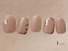 モカピンク綺麗めニュアンス