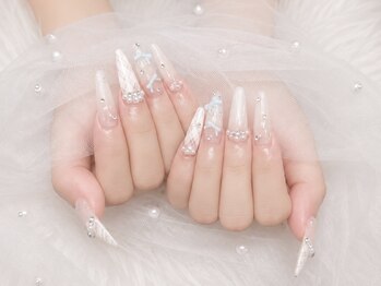 ウミネイル 池袋(UMI NAIL)の写真/【美フォルム×折れにくい×長持ち】チップ長さだしはウミネイル池袋にお任せください★[長さ出し/チップ]