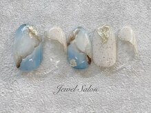 ジュエルサロン(JEWEL SALON)/ブルー系天然石ネイル♪