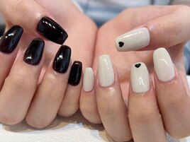 シンプルハートアシメ￥6700～