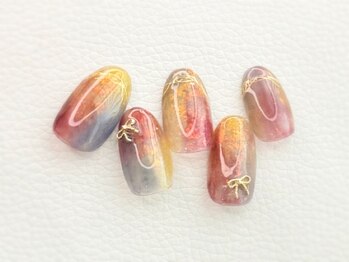 ビューティーサロン ハル(beauty salon haru)/【ニュアンスちょこっとリボン】